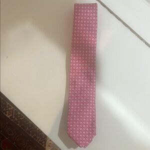 Versace Pink Geometric Silk Tie